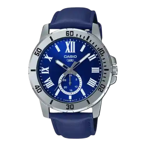 Casio Enticer MTP-VD200L-2BUDF Men’s Blue Dial Multifunction Analog Watch